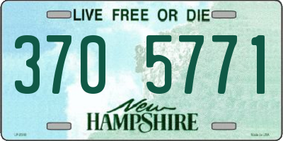 NH license plate 3705771