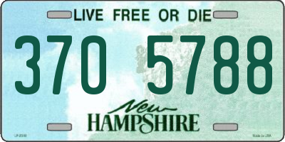 NH license plate 3705788