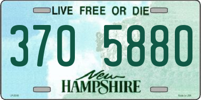 NH license plate 3705880