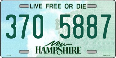 NH license plate 3705887