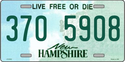 NH license plate 3705908
