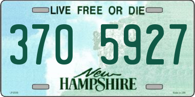 NH license plate 3705927