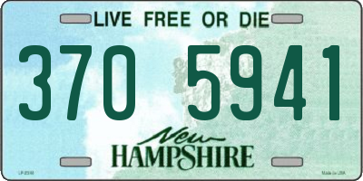 NH license plate 3705941
