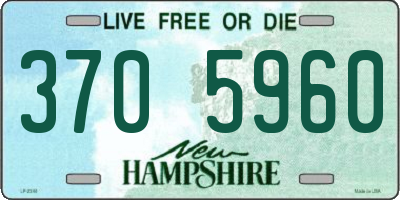 NH license plate 3705960