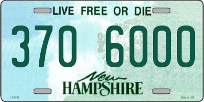 NH license plate 3706000