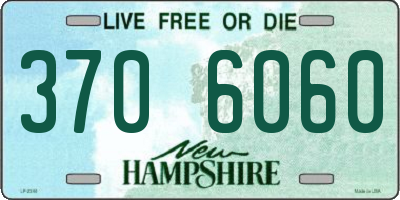 NH license plate 3706060