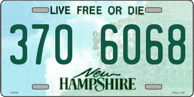 NH license plate 3706068