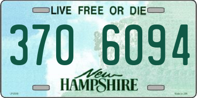 NH license plate 3706094