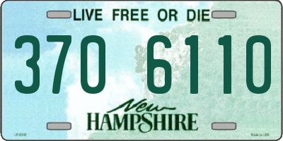 NH license plate 3706110