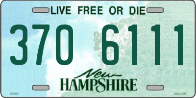 NH license plate 3706111