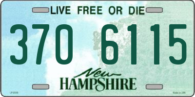 NH license plate 3706115