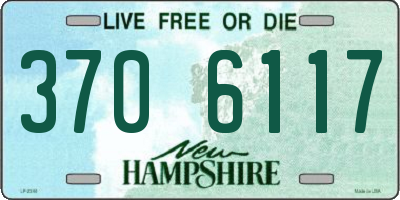NH license plate 3706117