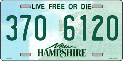 NH license plate 3706120