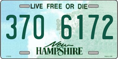 NH license plate 3706172