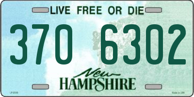 NH license plate 3706302
