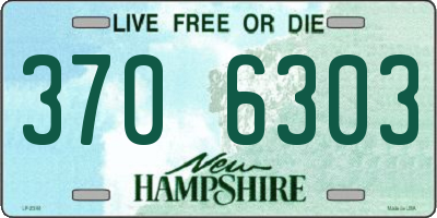 NH license plate 3706303