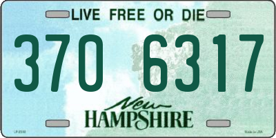 NH license plate 3706317