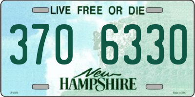 NH license plate 3706330