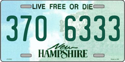 NH license plate 3706333