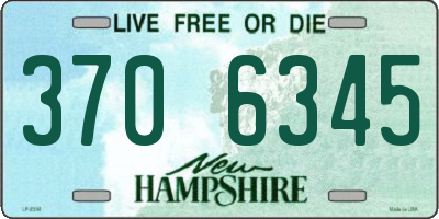 NH license plate 3706345