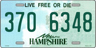 NH license plate 3706348