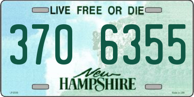 NH license plate 3706355
