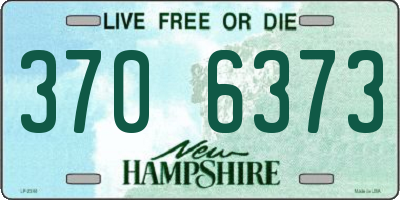 NH license plate 3706373