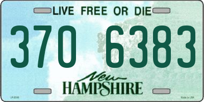 NH license plate 3706383