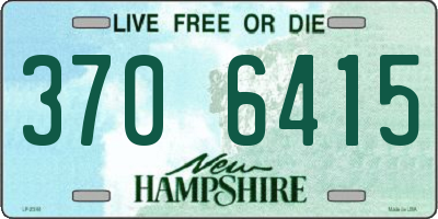 NH license plate 3706415