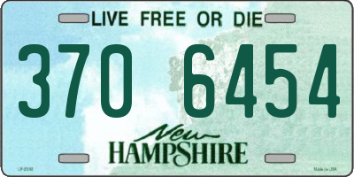 NH license plate 3706454