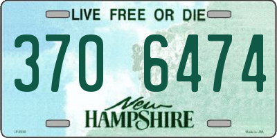 NH license plate 3706474