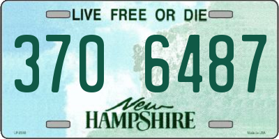 NH license plate 3706487