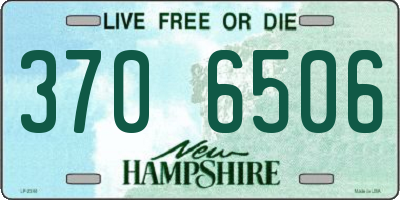 NH license plate 3706506