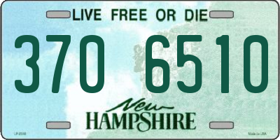 NH license plate 3706510