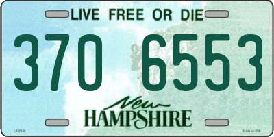 NH license plate 3706553