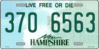 NH license plate 3706563