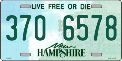 NH license plate 3706578