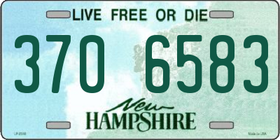 NH license plate 3706583