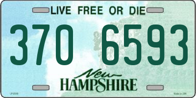 NH license plate 3706593