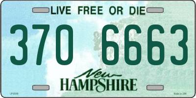 NH license plate 3706663