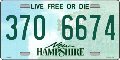 NH license plate 3706674