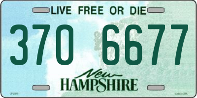 NH license plate 3706677