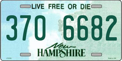 NH license plate 3706682