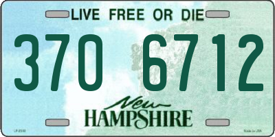 NH license plate 3706712