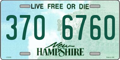 NH license plate 3706760