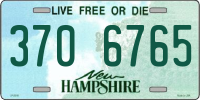NH license plate 3706765