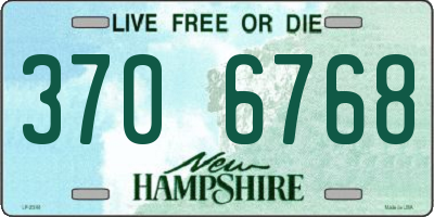 NH license plate 3706768
