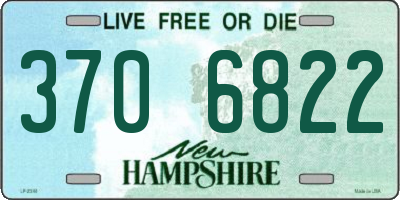 NH license plate 3706822