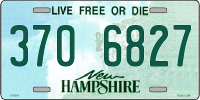 NH license plate 3706827