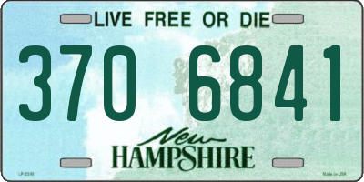 NH license plate 3706841